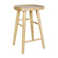 Modern Style Bar-stool Wooden Legs Barstool with Footrest for Restaurant 1 Piece Counter Stool(26"H) Clearhalo 'Bar Furniture' 'Bar Stools' 'bar_stools' 'furn' 'furn_bar_stools' 'furniture_bar_stools' 'Kitchen & Dining Furniture' 'kitchen&dining_furn' 'kitchen' 'kitchen_furn' Furniture' 4439960