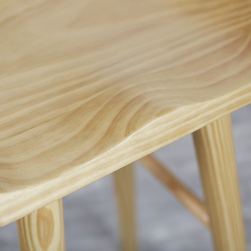 Modern Style Bar-stool Wooden Legs Barstool with Footrest for Restaurant Clearhalo 'Bar Furniture' 'Bar Stools' 'bar_stools' 'furn' 'furn_bar_stools' 'furniture_bar_stools' 'Kitchen & Dining Furniture' 'kitchen&dining_furn' 'kitchen' 'kitchen_furn' Furniture' 4439964