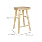 Modern Style Bar-stool Wooden Legs Barstool with Footrest for Restaurant Clearhalo 'Bar Furniture' 'Bar Stools' 'bar_stools' 'furn' 'furn_bar_stools' 'furniture_bar_stools' 'Kitchen & Dining Furniture' 'kitchen&dining_furn' 'kitchen' 'kitchen_furn' Furniture' 4439974