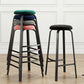 Modern Style Bar-stool Round Seat Barstool with Footrest and Metal Base Clearhalo 'Bar Furniture' 'Bar Stools' 'bar_stools' 'furn' 'furn_bar_stools' 'furniture_bar_stools' 'Kitchen & Dining Furniture' 'kitchen&dining_furn' 'kitchen' 'kitchen_furn' Furniture' 4439976