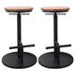 Modern Style Bar Chair with Adjustable Height Swivel Footrest Barstool for Counter Bar Brown 2 Piece Set Backless Clearhalo 'Bar Furniture' 'Bar Stools' 'bar_stools' 'furn' 'furn_bar_stools' 'furniture_bar_stools' 'Kitchen & Dining Furniture' 'kitchen&dining_furn' 'kitchen' 'kitchen_furn' Furniture' 4440039