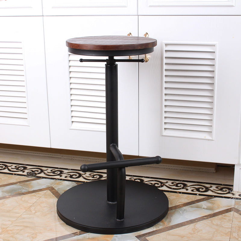 Modern Style Bar Chair with Adjustable Height Swivel Footrest Barstool for Counter Bar Clearhalo 'Bar Furniture' 'Bar Stools' 'bar_stools' 'furn' 'furn_bar_stools' 'furniture_bar_stools' 'Kitchen & Dining Furniture' 'kitchen&dining_furn' 'kitchen' 'kitchen_furn' Furniture' 4440040