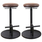 Modern Style Bar Chair with Adjustable Height Swivel Footrest Barstool for Counter Bar Light Wood 2 Piece Set Backless Clearhalo 'Bar Furniture' 'Bar Stools' 'bar_stools' 'furn' 'furn_bar_stools' 'furniture_bar_stools' 'Kitchen & Dining Furniture' 'kitchen&dining_furn' 'kitchen' 'kitchen_furn' Furniture' 4440050