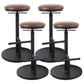 Modern Style Bar Chair with Adjustable Height Swivel Footrest Barstool for Counter Bar Light Wood 4 Piece Set Backless Clearhalo 'Bar Furniture' 'Bar Stools' 'bar_stools' 'furn' 'furn_bar_stools' 'furniture_bar_stools' 'Kitchen & Dining Furniture' 'kitchen&dining_furn' 'kitchen' 'kitchen_furn' Furniture' 4440052
