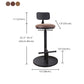 Modern Style Bar Chair with Adjustable Height Swivel Footrest Barstool for Counter Bar Clearhalo 'Bar Furniture' 'Bar Stools' 'bar_stools' 'furn' 'furn_bar_stools' 'furniture_bar_stools' 'Kitchen & Dining Furniture' 'kitchen&dining_furn' 'kitchen' 'kitchen_furn' Furniture' 4440063