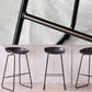 Modern Style Bar-stool Sled Legs with Iron Footrest Low Back Barstool for Kitchen Clearhalo 'Bar Furniture' 'Bar Stools' 'bar_stools' 'furn' 'furn_bar_stools' 'furniture_bar_stools' 'Kitchen & Dining Furniture' 'kitchen&dining_furn' 'kitchen' 'kitchen_furn' Furniture' 4440076