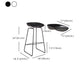 Modern Style Bar-stool Sled Legs with Iron Footrest Low Back Barstool for Kitchen Clearhalo 'Bar Furniture' 'Bar Stools' 'bar_stools' 'furn' 'furn_bar_stools' 'furniture_bar_stools' 'Kitchen & Dining Furniture' 'kitchen&dining_furn' 'kitchen' 'kitchen_furn' Furniture' 4440077