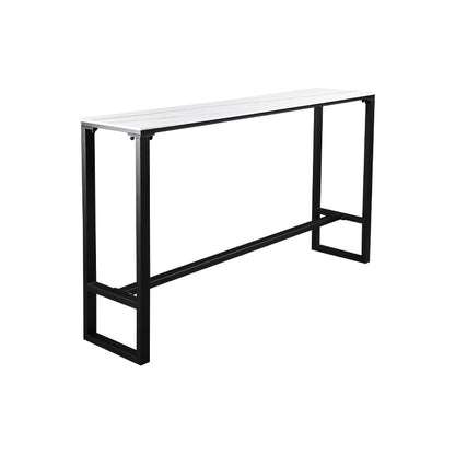 Industrial Rectangle Top Counter Table Stone Top 42-inch Height Table for Coffee Shop White Without Chairs Clearhalo 'Bar Furniture' 'Bar Tables' 'bar_tables' 'furn' 'furn_bar_tables' 'Furniture' 'furniture_bar_tables' 'Kitchen & Dining Furniture' 4440084