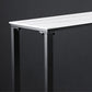 Industrial Rectangle Top Counter Table Stone Top 42-inch Height Table for Coffee Shop Clearhalo 'Bar Furniture' 'Bar Tables' 'bar_tables' 'furn' 'furn_bar_tables' 'Furniture' 'furniture_bar_tables' 'Kitchen & Dining Furniture' 4440087