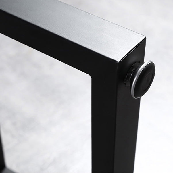 Industrial Rectangle Top Counter Table Stone Top 42-inch Height Table for Coffee Shop Clearhalo 'Bar Furniture' 'Bar Tables' 'bar_tables' 'furn' 'furn_bar_tables' 'Furniture' 'furniture_bar_tables' 'Kitchen & Dining Furniture' 4440088