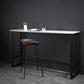 Industrial Rectangle Top Counter Table Stone Top 42-inch Height Table for Coffee Shop Clearhalo 'Bar Furniture' 'Bar Tables' 'bar_tables' 'furn' 'furn_bar_tables' 'Furniture' 'furniture_bar_tables' 'Kitchen & Dining Furniture' 4440091