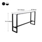 Industrial Rectangle Top Counter Table Stone Top 42-inch Height Table for Coffee Shop Clearhalo 'Bar Furniture' 'Bar Tables' 'bar_tables' 'furn' 'furn_bar_tables' 'Furniture' 'furniture_bar_tables' 'Kitchen & Dining Furniture' 4440094