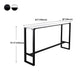 Industrial Rectangle Top Counter Table Stone Top 42-inch Height Table for Coffee Shop Clearhalo 'Bar Furniture' 'Bar Tables' 'bar_tables' 'furn' 'furn_bar_tables' 'Furniture' 'furniture_bar_tables' 'Kitchen & Dining Furniture' 4440097