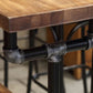 Wood Top Water Pipe Frame Counter Table Industrial 42-inch Height Table for Dinning Room Clearhalo 'Bar Furniture' 'Bar Tables' 'bar_tables' 'furn' 'furn_bar_tables' 'Furniture' 'furniture_bar_tables' 'Kitchen & Dining Furniture' 4440108
