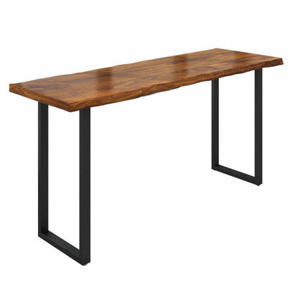 42-inch Height Cocktail Bar Table Industrial Style Wood Top Bar Table for Coffee Shop Without Chairs Clearhalo 'Bar Furniture' 'Bar Tables' 'bar_tables' 'furn' 'furn_bar_tables' 'Furniture' 'furniture_bar_tables' 'Kitchen & Dining Furniture' 4440126