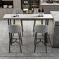 Living Room Bar Table 42-inch Height Stone Top and Metal Base Bistro Table Clearhalo 'Bar Furniture' 'Bar Tables' 'bar_tables' 'furn' 'furn_bar_tables' 'Furniture' 'furniture_bar_tables' 'Kitchen & Dining Furniture' 4440146