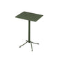Outdoor Metal Top Counter Table Metal 4 Legs Industrial Style Foldable 42-inch Bar Table Green Square Without Chairs Clearhalo 'Bar Furniture' 'Bar Tables' 'bar_tables' 'furn' 'furn_bar_tables' 'Furniture' 'furniture_bar_tables' 'Kitchen & Dining Furniture' 4440163