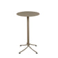 Outdoor Metal Top Counter Table Metal 4 Legs Industrial Style Foldable 42-inch Bar Table Khaki Round Without Chairs Clearhalo 'Bar Furniture' 'Bar Tables' 'bar_tables' 'furn' 'furn_bar_tables' 'Furniture' 'furniture_bar_tables' 'Kitchen & Dining Furniture' 4440167