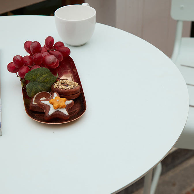 Outdoor Metal Top Counter Table Metal 4 Legs Industrial Style Foldable 42-inch Bar Table Clearhalo 'Bar Furniture' 'Bar Tables' 'bar_tables' 'furn' 'furn_bar_tables' 'Furniture' 'furniture_bar_tables' 'Kitchen & Dining Furniture' 4440170
