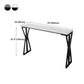 Modern Bar Dining Table Rectangle Bar Height Table with Double Pedestal in Black Clearhalo 'Bar Furniture' 'Bar Tables' 'bar_tables' 'furn' 'furn_bar_tables' 'Furniture' 'furniture_bar_tables' 'Kitchen & Dining Furniture' 4440198