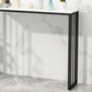Modern Bar Dining Table Rectangle Bar Height Cocktail Table in Iron Base Clearhalo 'Bar Furniture' 'Bar Tables' 'bar_tables' 'furn' 'furn_bar_tables' 'Furniture' 'furniture_bar_tables' 'Kitchen & Dining Furniture' 4440206