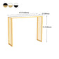 Modern Bar Dining Table Rectangle Bar Height Cocktail Table in Iron Base Clearhalo 'Bar Furniture' 'Bar Tables' 'bar_tables' 'furn' 'furn_bar_tables' 'Furniture' 'furniture_bar_tables' 'Kitchen & Dining Furniture' 4440215