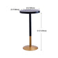 Industrial Style Black Iron Bar Table Wood Round Top Bistro Table with Pedestal Clearhalo 'Bar Furniture' 'Bar Tables' 'bar_tables' 'furn' 'furn_bar_tables' 'Furniture' 'furniture_bar_tables' 'Kitchen & Dining Furniture' 4440339