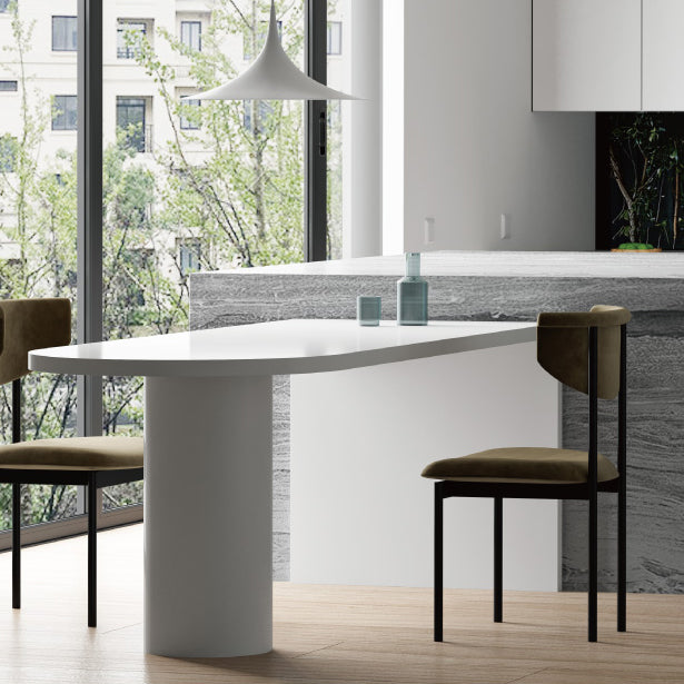 Industrial Style White Bar Table Wood Specialty Top Bistro Table for Living Room 70.9"L x 31.5"W x 29.5"H Without Chairs Clearhalo 'Bar Furniture' 'Bar Tables' 'bar_tables' 'furn' 'furn_bar_tables' 'Furniture' 'furniture_bar_tables' 'Kitchen & Dining Furniture' 4440362