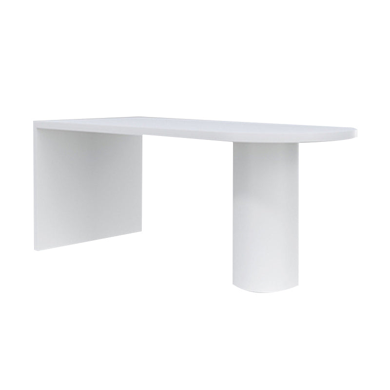 Industrial Style White Bar Table Wood Specialty Top Bistro Table for Living Room Without Chairs Clearhalo 'Bar Furniture' 'Bar Tables' 'bar_tables' 'furn' 'furn_bar_tables' 'Furniture' 'furniture_bar_tables' 'Kitchen & Dining Furniture' 4440363