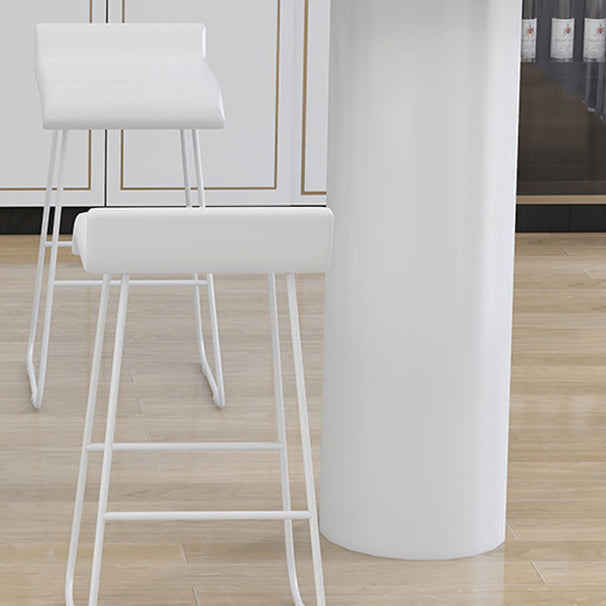 Industrial Style White Bar Table Wood Specialty Top Bistro Table for Living Room Clearhalo 'Bar Furniture' 'Bar Tables' 'bar_tables' 'furn' 'furn_bar_tables' 'Furniture' 'furniture_bar_tables' 'Kitchen & Dining Furniture' 4440364