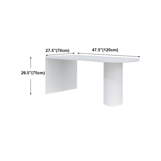 Industrial Style White Bar Table Wood Specialty Top Bistro Table for Living Room Clearhalo 'Bar Furniture' 'Bar Tables' 'bar_tables' 'furn' 'furn_bar_tables' 'Furniture' 'furniture_bar_tables' 'Kitchen & Dining Furniture' 4440368