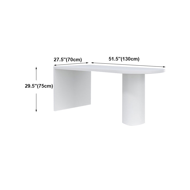 Industrial Style White Bar Table Wood Specialty Top Bistro Table for Living Room Clearhalo 'Bar Furniture' 'Bar Tables' 'bar_tables' 'furn' 'furn_bar_tables' 'Furniture' 'furniture_bar_tables' 'Kitchen & Dining Furniture' 4440369