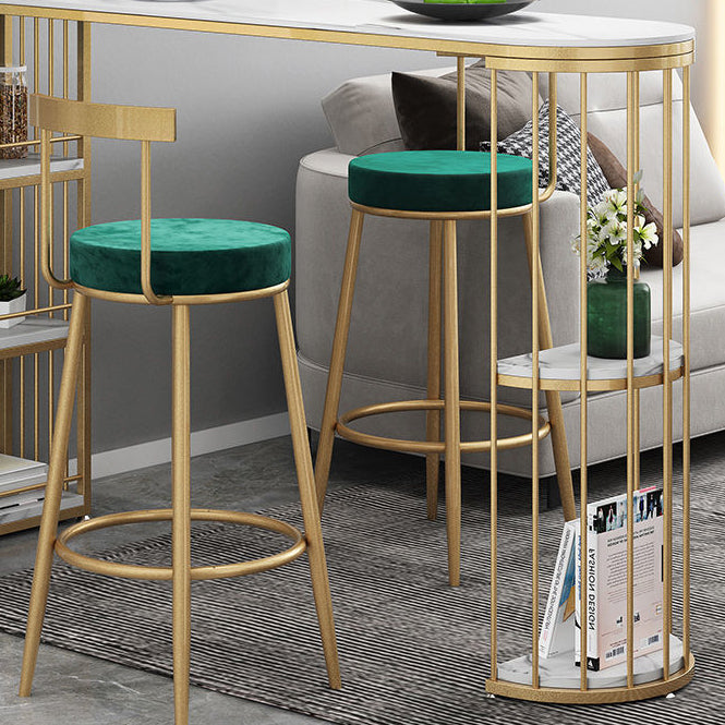 Industrial Iron Bar Table Faux Marble White Specialty Top 41.3"H Bistro Table Clearhalo 'Bar Furniture' 'Bar Tables' 'bar_tables' 'furn' 'furn_bar_tables' 'Furniture' 'furniture_bar_tables' 'Kitchen & Dining Furniture' 4440411