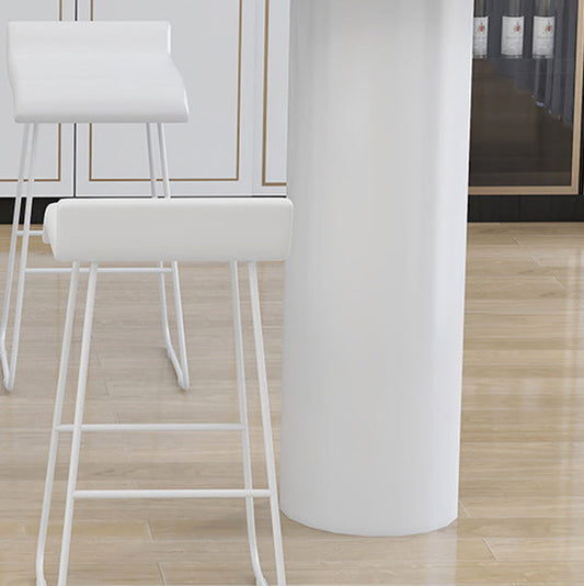 Industrial Style Bar Table Faux Marble Specialty Top 41.3"H Bistro Table for Living Room Clearhalo 'Bar Furniture' 'Bar Tables' 'bar_tables' 'furn' 'furn_bar_tables' 'Furniture' 'furniture_bar_tables' 'Kitchen & Dining Furniture' 4440448