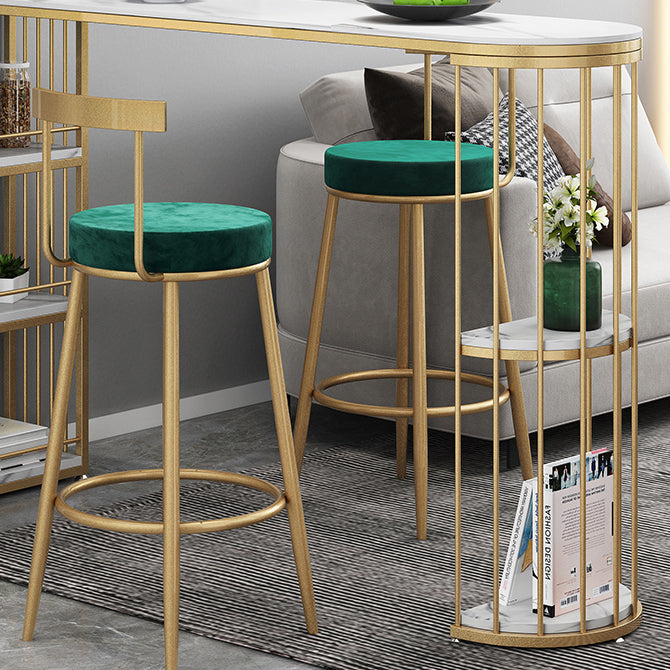 Industrial Style Iron Bar Table Faux Marble White Top 41.3"H Bistro Table Clearhalo 'Bar Furniture' 'Bar Tables' 'bar_tables' 'furn' 'furn_bar_tables' 'Furniture' 'furniture_bar_tables' 'Kitchen & Dining Furniture' 4440481