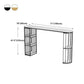 Industrial Style Iron Bar Table Faux Marble White Top 41.3"H Bistro Table Clearhalo 'Bar Furniture' 'Bar Tables' 'bar_tables' 'furn' 'furn_bar_tables' 'Furniture' 'furniture_bar_tables' 'Kitchen & Dining Furniture' 4440488