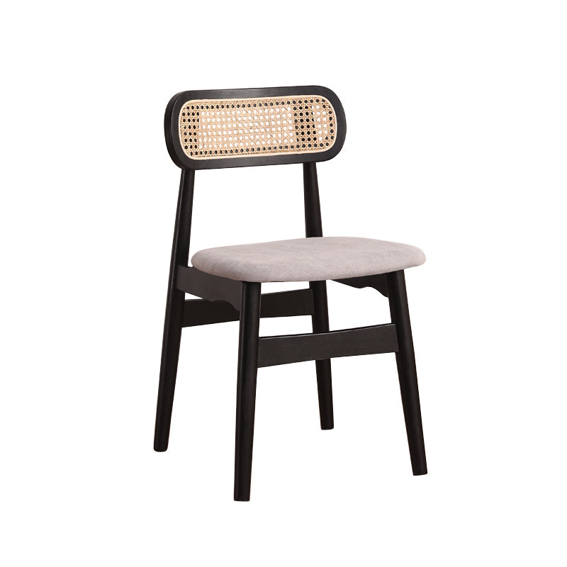 Modern Solid Rubberwood Dining Chair Open Back Kitchen Dining Chairs Light Gray 1 Piece Clearhalo ' kitchen&dining_furn' 'Dining Chairs' 'Dining Tables & Seating' 'dining_chair' 'furn' 'furn_dining_chair' 'Furniture' 'furniture_dining_chair' 'Kitchen & Dining Furniture' 'kitchen' 4440527