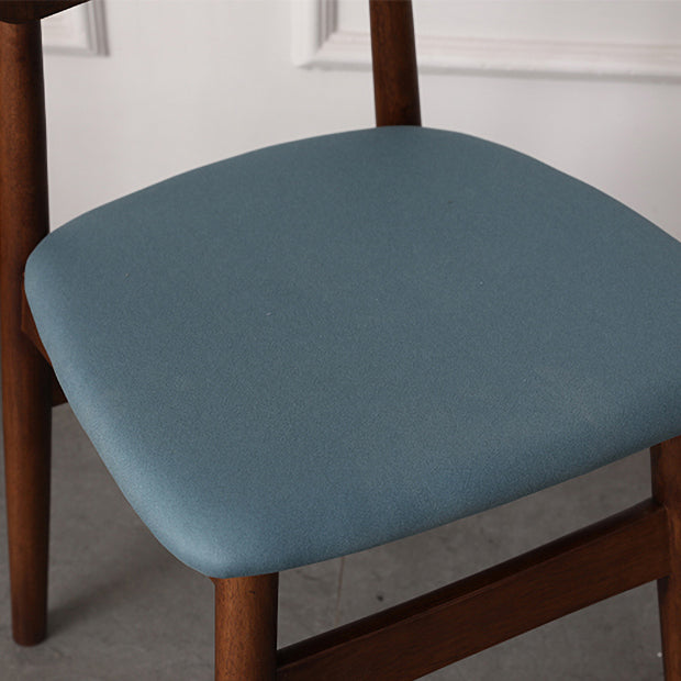 Modern Solid Rubberwood Dining Chair Open Back Kitchen Dining Chairs Clearhalo ' kitchen&dining_furn' 'Dining Chairs' 'Dining Tables & Seating' 'dining_chair' 'furn' 'furn_dining_chair' 'Furniture' 'furniture_dining_chair' 'Kitchen & Dining Furniture' 'kitchen' 4440532