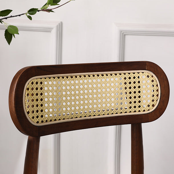 Modern Solid Rubberwood Dining Chair Open Back Kitchen Dining Chairs Clearhalo ' kitchen&dining_furn' 'Dining Chairs' 'Dining Tables & Seating' 'dining_chair' 'furn' 'furn_dining_chair' 'Furniture' 'furniture_dining_chair' 'Kitchen & Dining Furniture' 'kitchen' 4440537