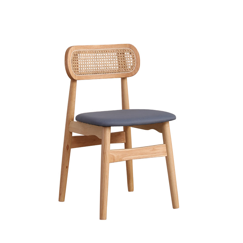 Modern Solid Rubberwood Dining Chair Open Back Kitchen Dining Chairs Blue 1 Piece Clearhalo ' kitchen&dining_furn' 'Dining Chairs' 'Dining Tables & Seating' 'dining_chair' 'furn' 'furn_dining_chair' 'Furniture' 'furniture_dining_chair' 'Kitchen & Dining Furniture' 'kitchen' 4440539