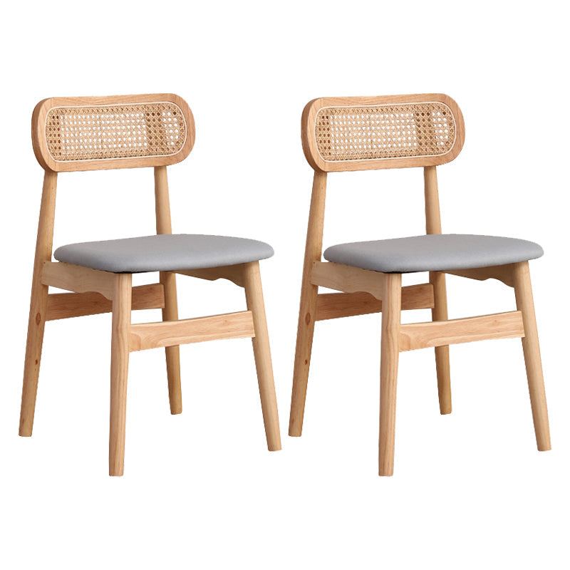 Modern Solid Rubberwood Dining Chair Open Back Kitchen Dining Chairs Light Blue 2 Piece Set Clearhalo ' kitchen&dining_furn' 'Dining Chairs' 'Dining Tables & Seating' 'dining_chair' 'furn' 'furn_dining_chair' 'Furniture' 'furniture_dining_chair' 'Kitchen & Dining Furniture' 'kitchen' 4440544