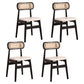 Modern Solid Rubberwood Dining Chair Open Back Kitchen Dining Chairs Beige 4 Piece Set Clearhalo ' kitchen&dining_furn' 'Dining Chairs' 'Dining Tables & Seating' 'dining_chair' 'furn' 'furn_dining_chair' 'Furniture' 'furniture_dining_chair' 'Kitchen & Dining Furniture' 'kitchen' 4440554