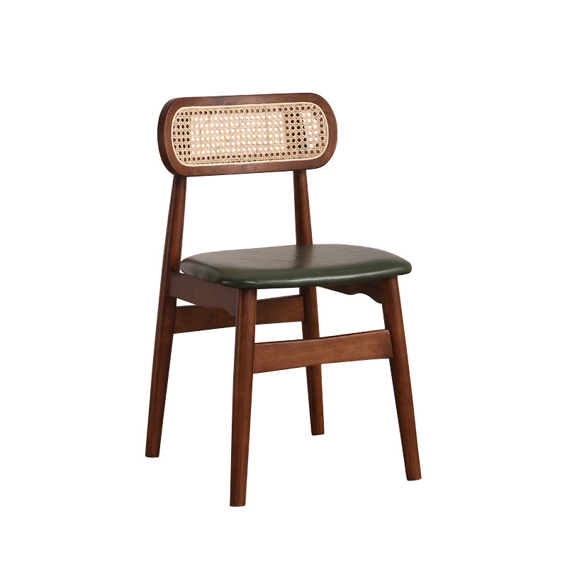 Modern Solid Rubberwood Dining Chair Open Back Kitchen Dining Chairs Dark Green 1 Piece Clearhalo ' kitchen&dining_furn' 'Dining Chairs' 'Dining Tables & Seating' 'dining_chair' 'furn' 'furn_dining_chair' 'Furniture' 'furniture_dining_chair' 'Kitchen & Dining Furniture' 'kitchen' 4440555