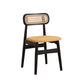 Modern Solid Rubberwood Dining Chair Open Back Kitchen Dining Chairs Yellow Black 1 Piece Clearhalo ' kitchen&dining_furn' 'Dining Chairs' 'Dining Tables & Seating' 'dining_chair' 'furn' 'furn_dining_chair' 'Furniture' 'furniture_dining_chair' 'Kitchen & Dining Furniture' 'kitchen' 4440561