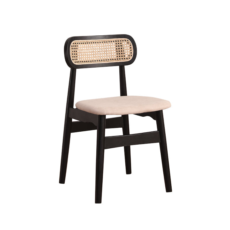 Modern Solid Rubberwood Dining Chair Open Back Kitchen Dining Chairs Light Beige 1 Piece Clearhalo ' kitchen&dining_furn' 'Dining Chairs' 'Dining Tables & Seating' 'dining_chair' 'furn' 'furn_dining_chair' 'Furniture' 'furniture_dining_chair' 'Kitchen & Dining Furniture' 'kitchen' 4440570