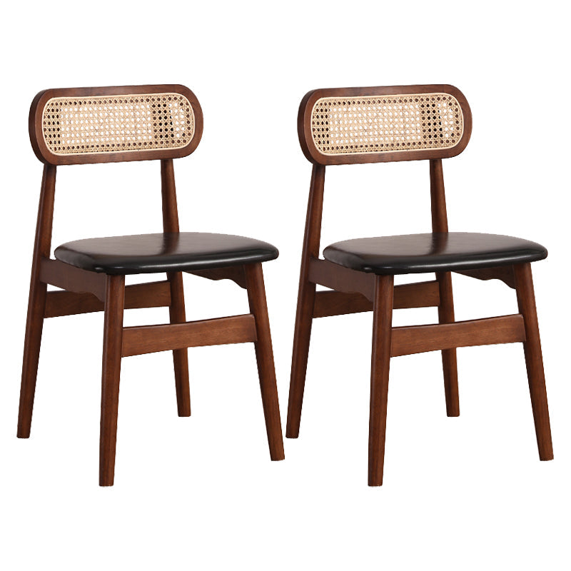 Modern Solid Rubberwood Dining Chair Open Back Kitchen Dining Chairs Ink 2 Piece Set Clearhalo ' kitchen&dining_furn' 'Dining Chairs' 'Dining Tables & Seating' 'dining_chair' 'furn' 'furn_dining_chair' 'Furniture' 'furniture_dining_chair' 'Kitchen & Dining Furniture' 'kitchen' 4440586