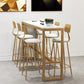 Glam Style Bar Table in Faux Marble and Iron Top Bar Table for Restaurant, Only Table Clearhalo 'Bar Furniture' 'Bar Tables' 'bar_tables' 'furn' 'furn_bar_tables' 'Furniture' 'furniture_bar_tables' 'Kitchen & Dining Furniture' 4440591