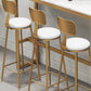 Glam Style Bar Table in Faux Marble and Iron Top Bar Table for Restaurant, Only Table Clearhalo 'Bar Furniture' 'Bar Tables' 'bar_tables' 'furn' 'furn_bar_tables' 'Furniture' 'furniture_bar_tables' 'Kitchen & Dining Furniture' 4440592