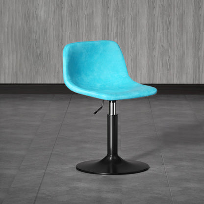 Modern Style Bar-stool with Adjustable Height Swivel Leather Seat for Kitchen Bar 1 Piece Blue Clearhalo 'Bar Furniture' 'Bar Stools' 'bar_stools' 'furn' 'furn_bar_stools' 'furniture_bar_stools' 'Kitchen & Dining Furniture' 'kitchen&dining_furn' 'kitchen' 'kitchen_furn' Furniture' 4440637