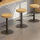 Modern Style Bar-stool Iron Leg Round Wooden Seat for Restaurant Bar 1 Piece Clearhalo 'Bar Furniture' 'Bar Stools' 'bar_stools' 'furn' 'furn_bar_stools' 'furniture_bar_stools' 'Kitchen & Dining Furniture' 'kitchen&dining_furn' 'kitchen' 'kitchen_furn' Furniture' 4440654